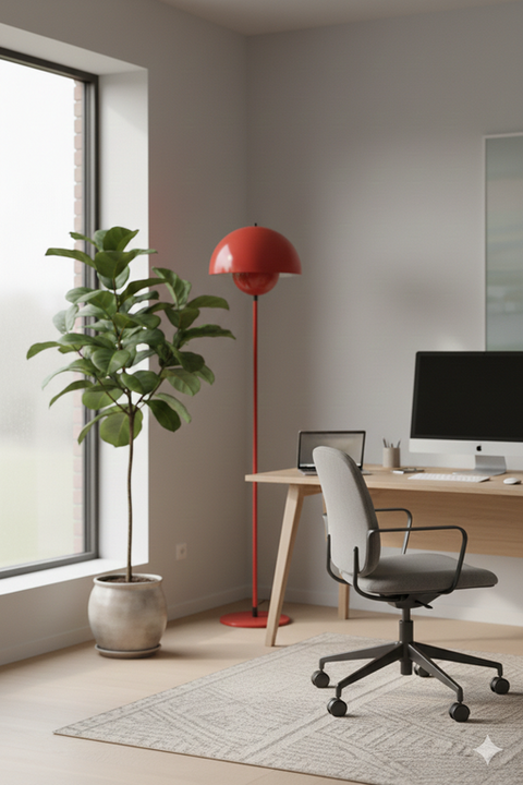 Modern Red Floor Lamp