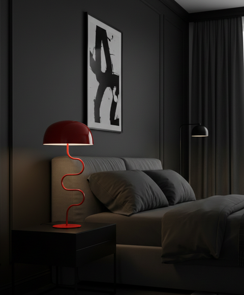 Modern Red Table Lamp