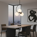 Stylish Curved Black Pendant Ceiling