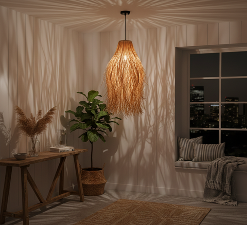 Bohemian Dark Beige Shade Pendant