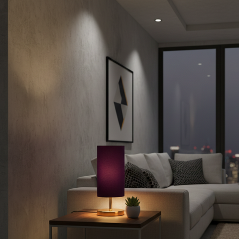 Modern Purple Taple Lamp