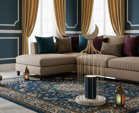 Light Biege Islamic Table Lamp