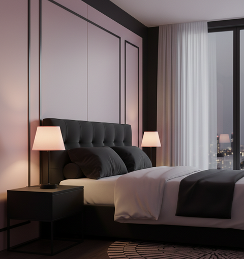 Contemporary PowdermPink Table lamp