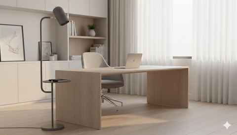 Grey Playful Multitask Floor Lamp