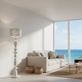 Artistic  Modern White Floor Lamp