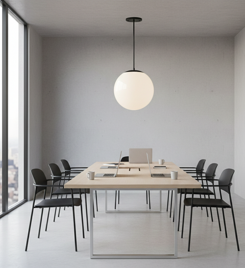 Modern Black Single Pendant