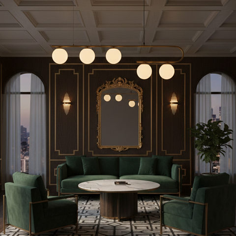 Modern Gold Track Ceiling