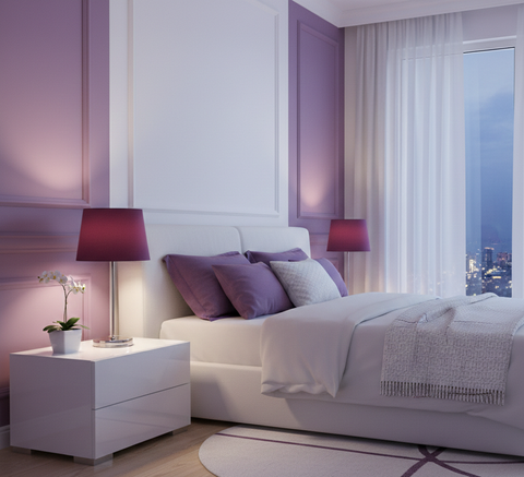 Modern Purple Table Lamp