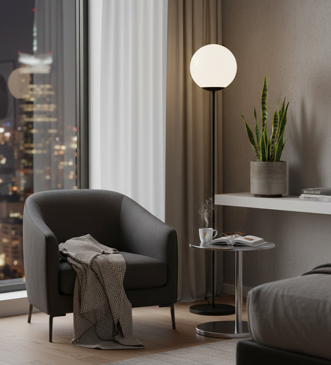 Minimal Black Floor Lamp