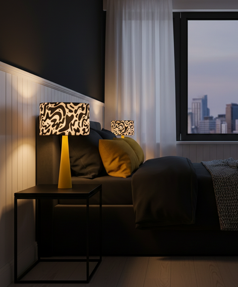 Printed Shaded Table Lamp