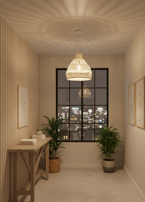 Natural Bamboo Pendant Ceiling