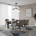 Modern Black Double Pendant