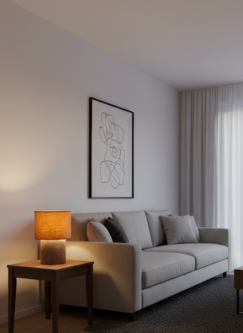 Modern Brown Table Lamp
