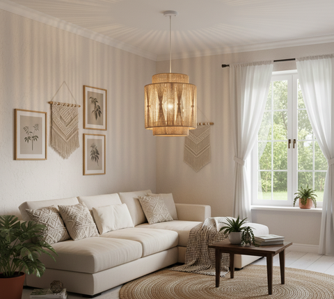 Boho Rope Pendant Ceiling