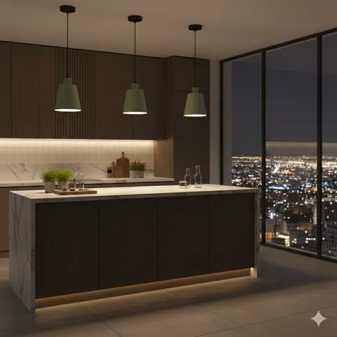 Industrial Pistage Single Pendant