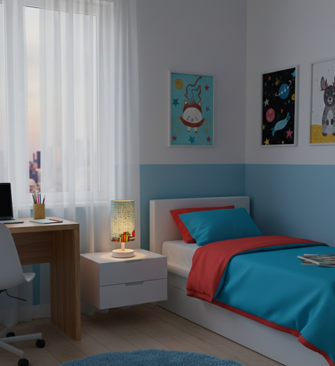 Modern Back-to-School Table Lamp