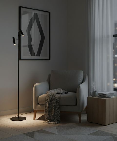 Modern Black Floor Lamp