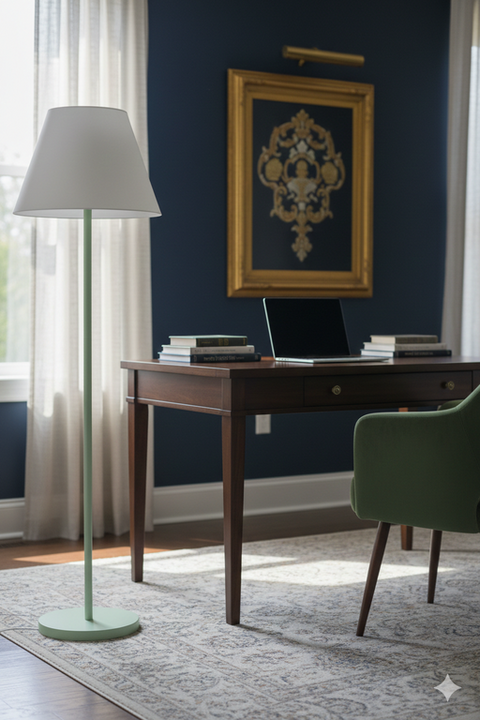 Modern  Apple Green Floor Lamp
