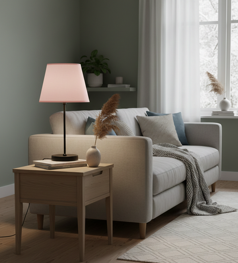 Modern Powder Pink Table Lamp