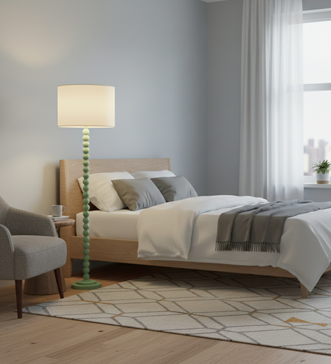 Stylish Pistage Wooden Floor Lamp