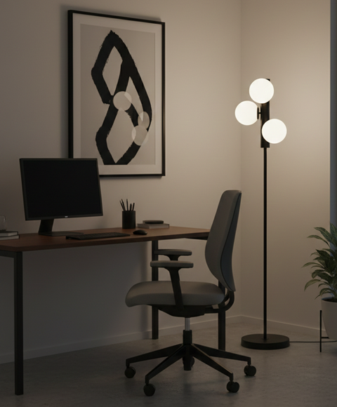 Modern Black Floor Lamp