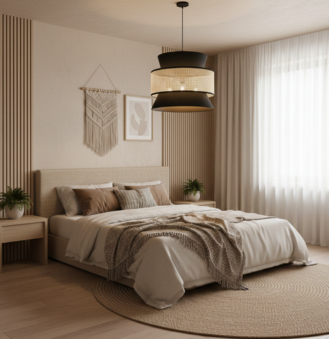 Modern Black & Beige Pendant Ceiling
