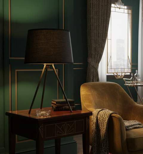 Stylish Black Table Lamp