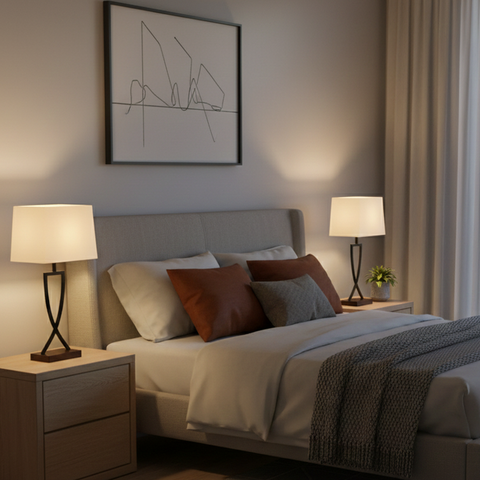 Contemporary Black Table Lamp