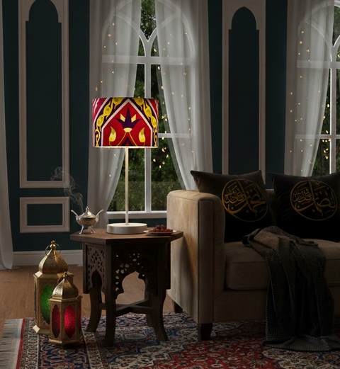 Printed Shaded Table Lamp