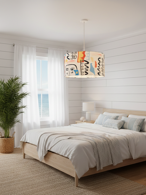 Modern Printed shade Pendant