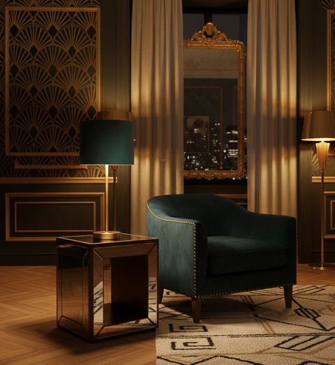 Modern Turquoise Table Lamp