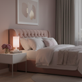 Modern Pink Powder Cylinder Table Lamp