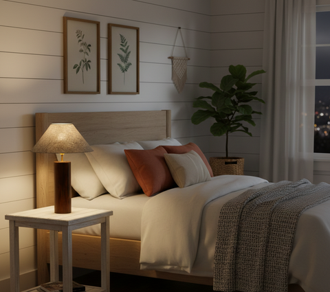 Modern Wood Table Lamp