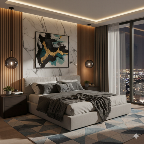 Modern Smoky Glass Globe Pendant Light