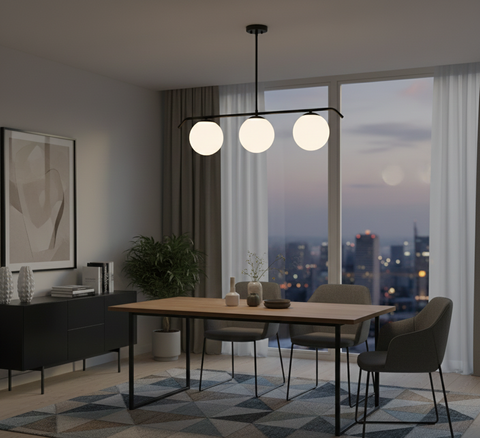 Modern Sleek Black Ceiling Track