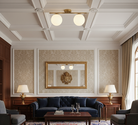 Elegant Gold Ceiling Track