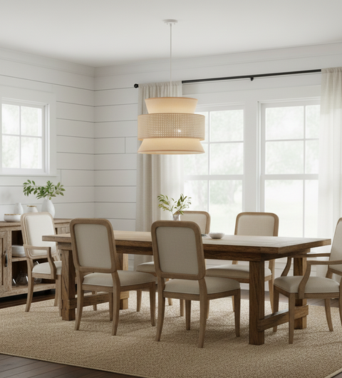 Elegant Modern Beige Pendant Ceiling