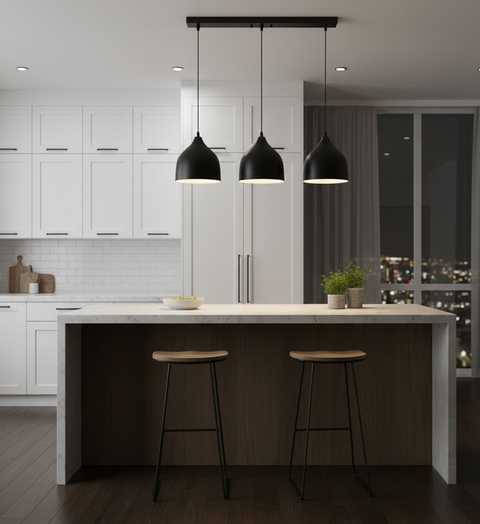 Essential Black Track Pendent