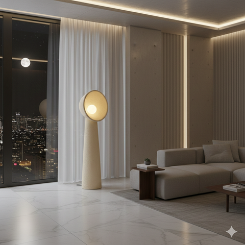 Modern Beige Floor Lamp