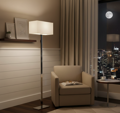 Minimal White Floor Lamp