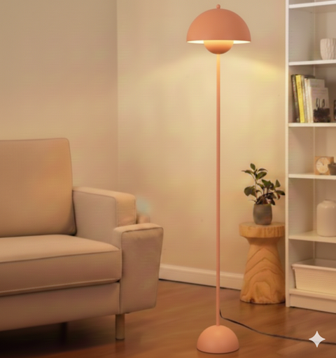 Modern Light Orange Floor Lamp