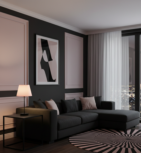 Contemporary PowdermPink Table lamp