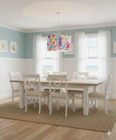 Modern Printed shade Pendant