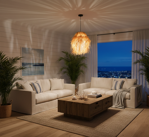 Bohemian Beige Shade Pendant