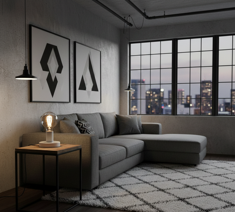 Minimalist White Table lamp