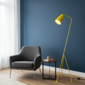 Modern Yellow Tripod Floor Lamp
