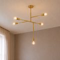 Modern Gold Branched Chandelier