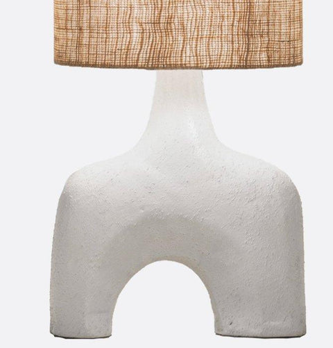 Artistic White Table Lamp