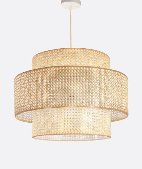 Boho Handcrafted Rattan Pendant Ceiling