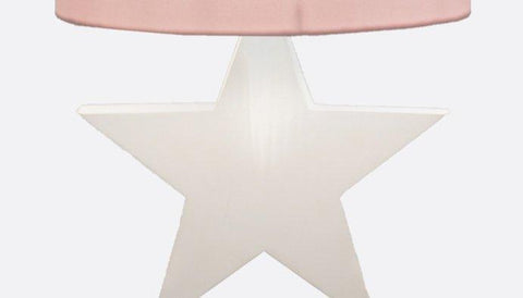 Pink Powder Star Table Lamp